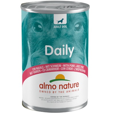 ALMO NATURE DAILY MENU DOGS 400  G CON MAIALE