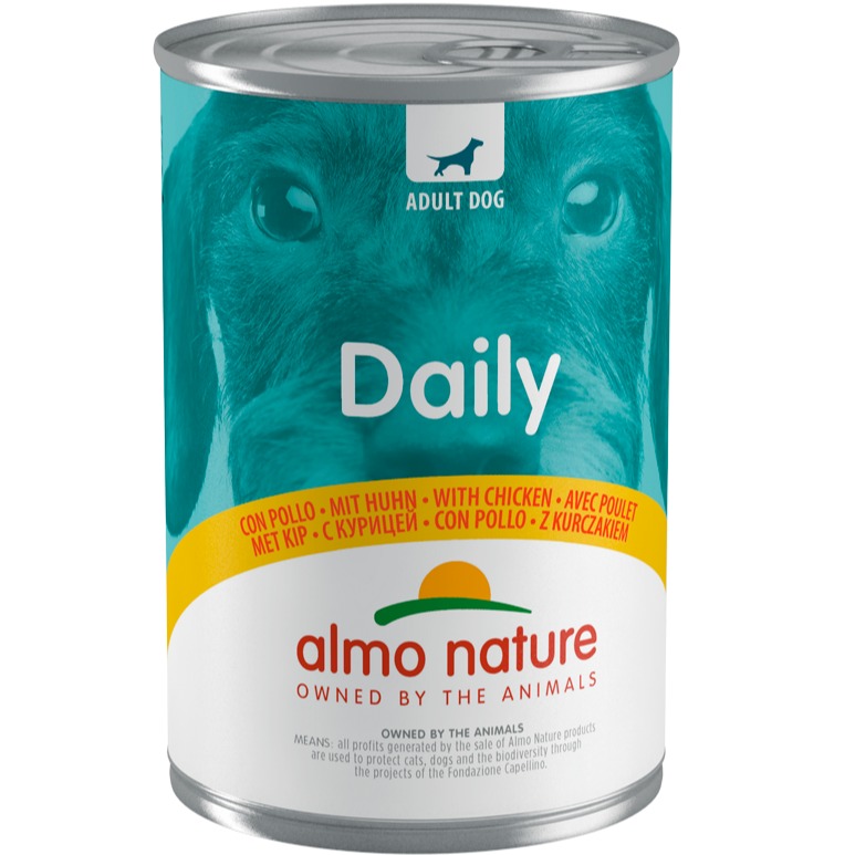 ALMO NATURE DAILY MENU DOGS 400  G CON POLLO