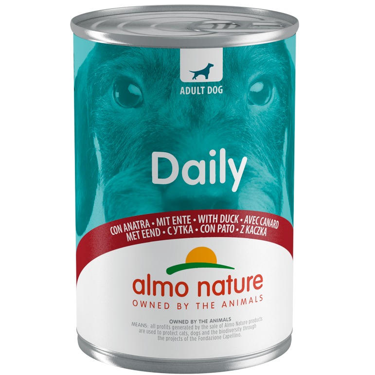 ALMO NATURE DAILY MENU DOGS 400  G CON ANATRA