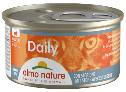 ALMO NATURE DAILY MENU CATS 85 GR MOUSSE CON STORIONE