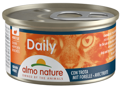 ALMO NATURE DAILY MENU CATS 85 G DADINI CON TROTA