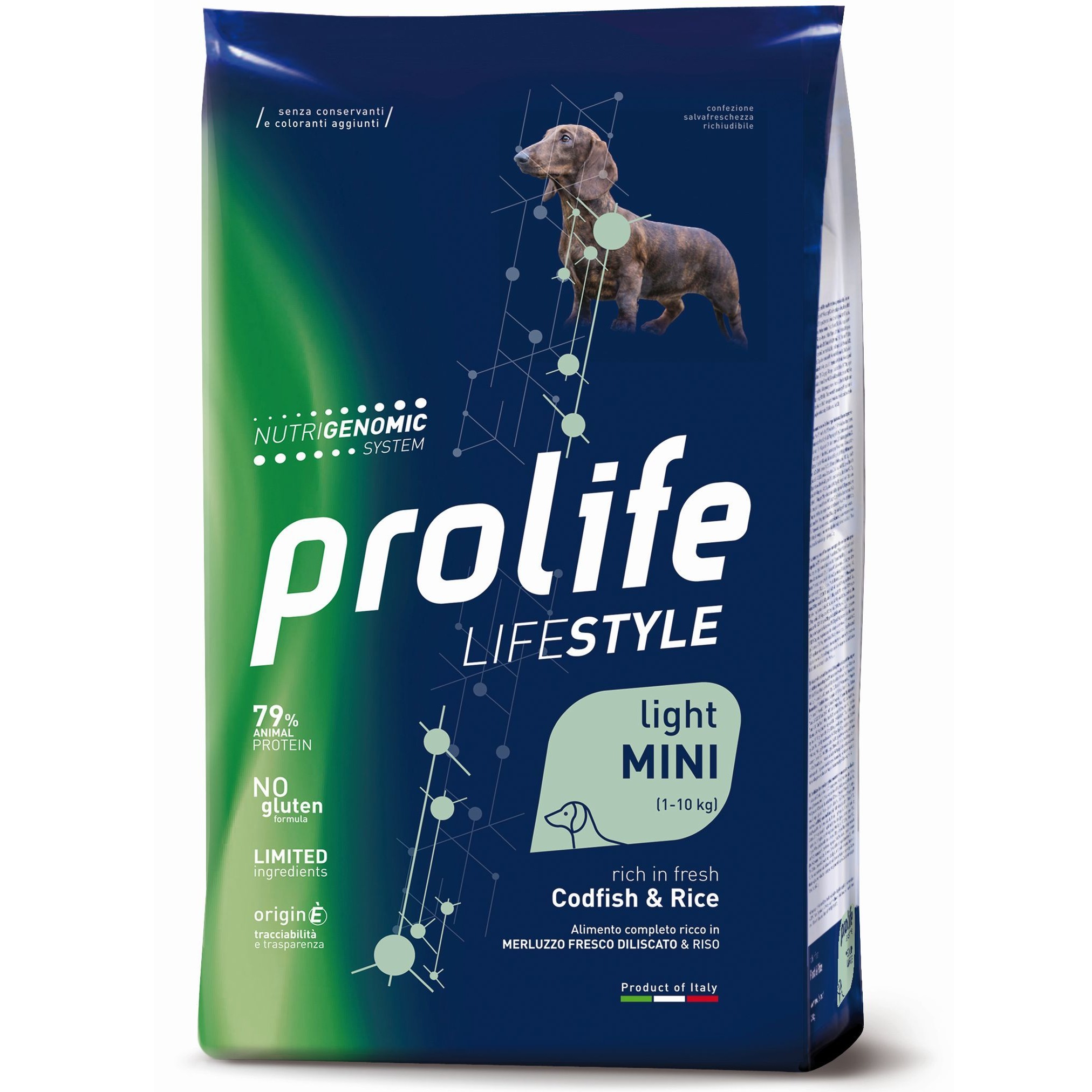 PROLIFE CANE LIFESTYLE MERLUZZO E RISO MINI 600 GR