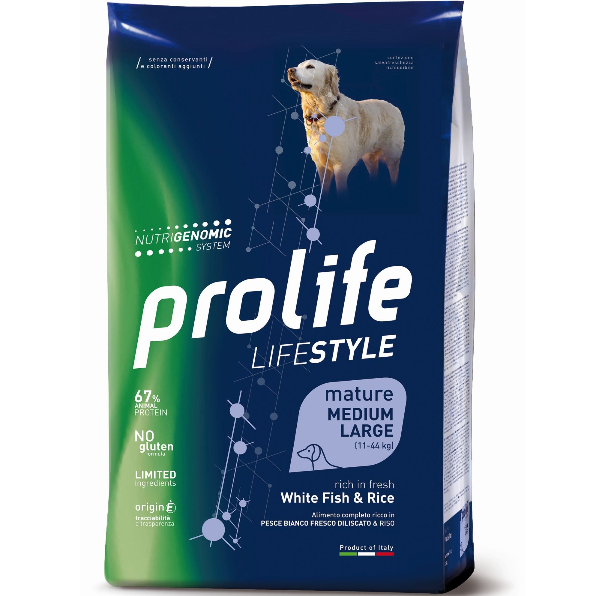 PROLIFE CANE LS MATURE PESCE 12.5KG