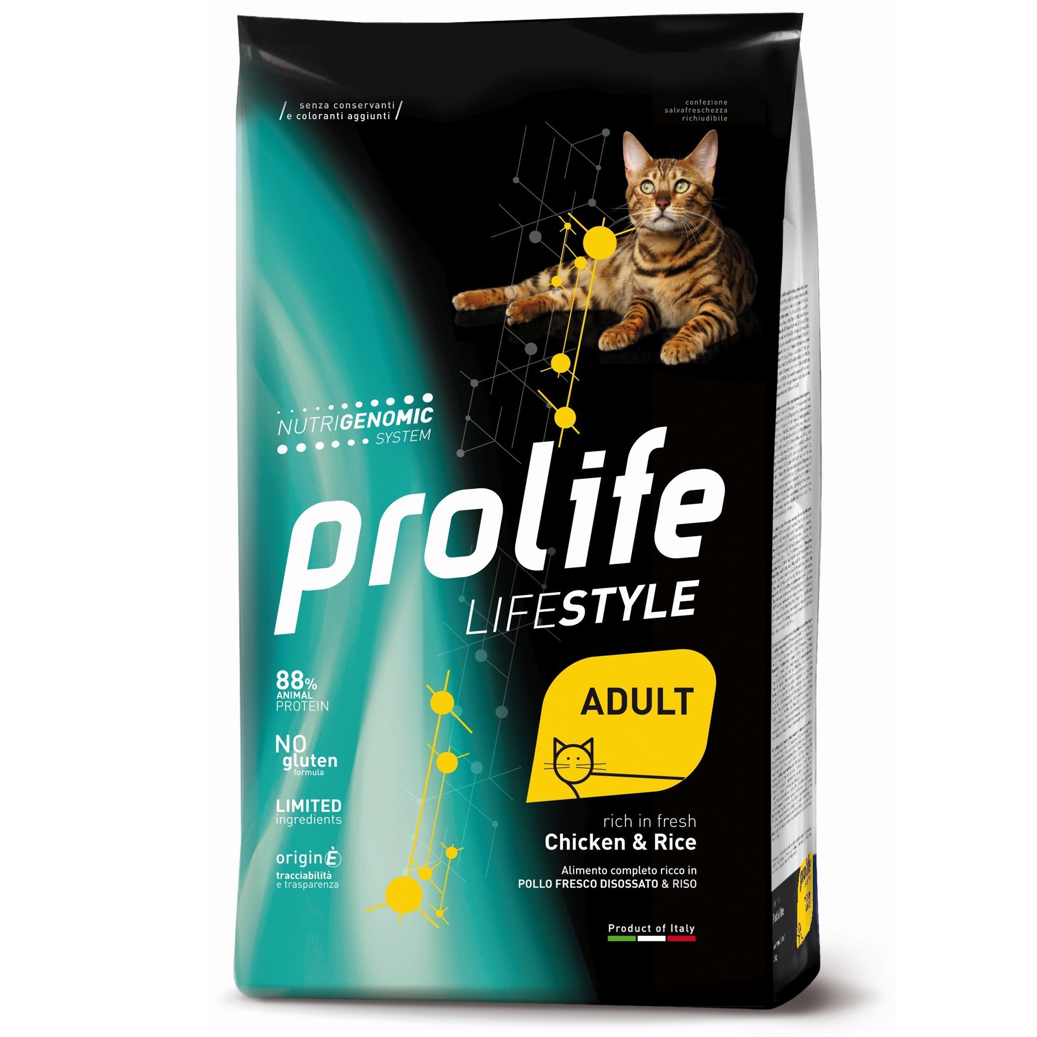 PROLIFE GATTO LIFE STYLE ADULT POLLO E RISO 1.5KG