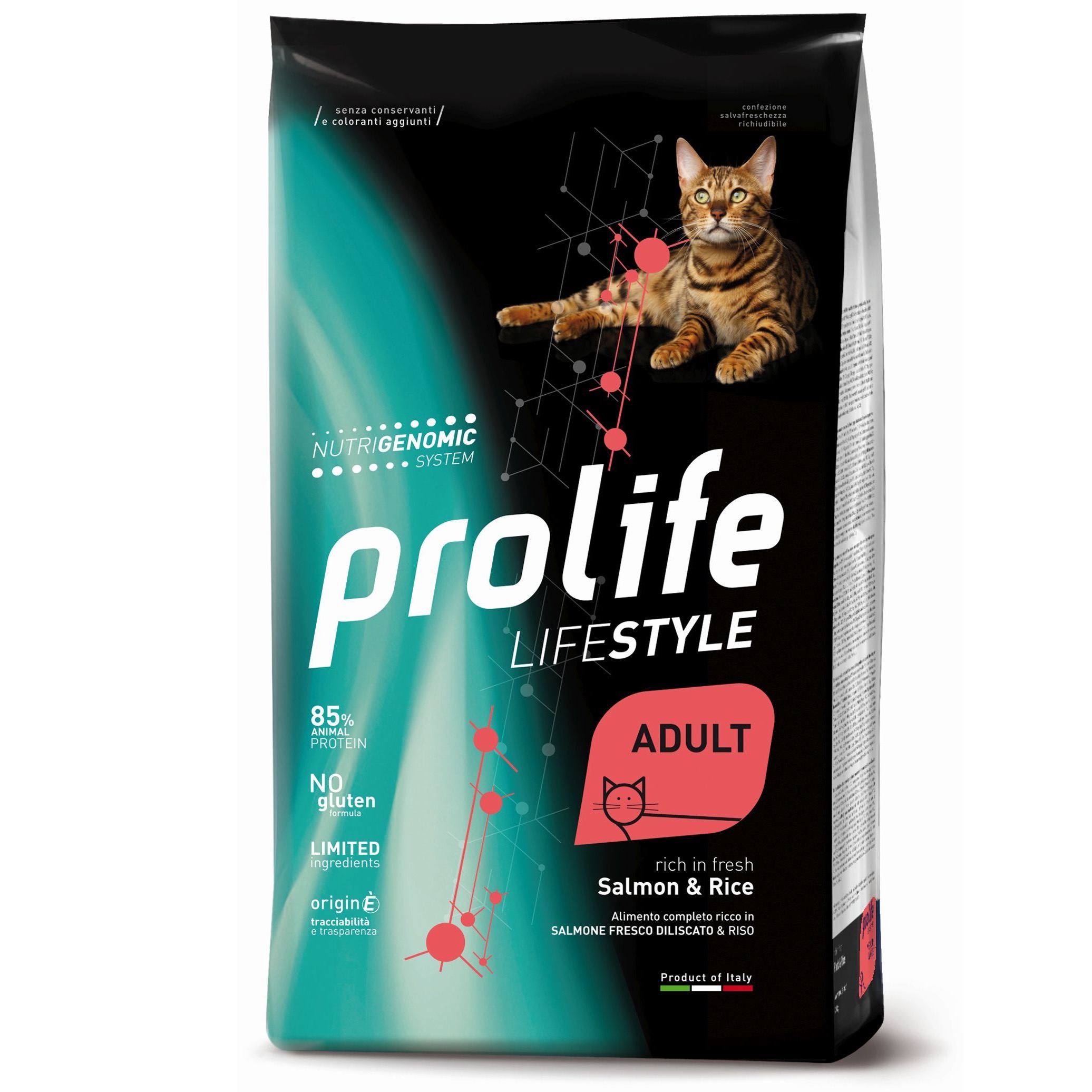 PROLIFE GATTO ADULT SALMONE E RICE 400 G