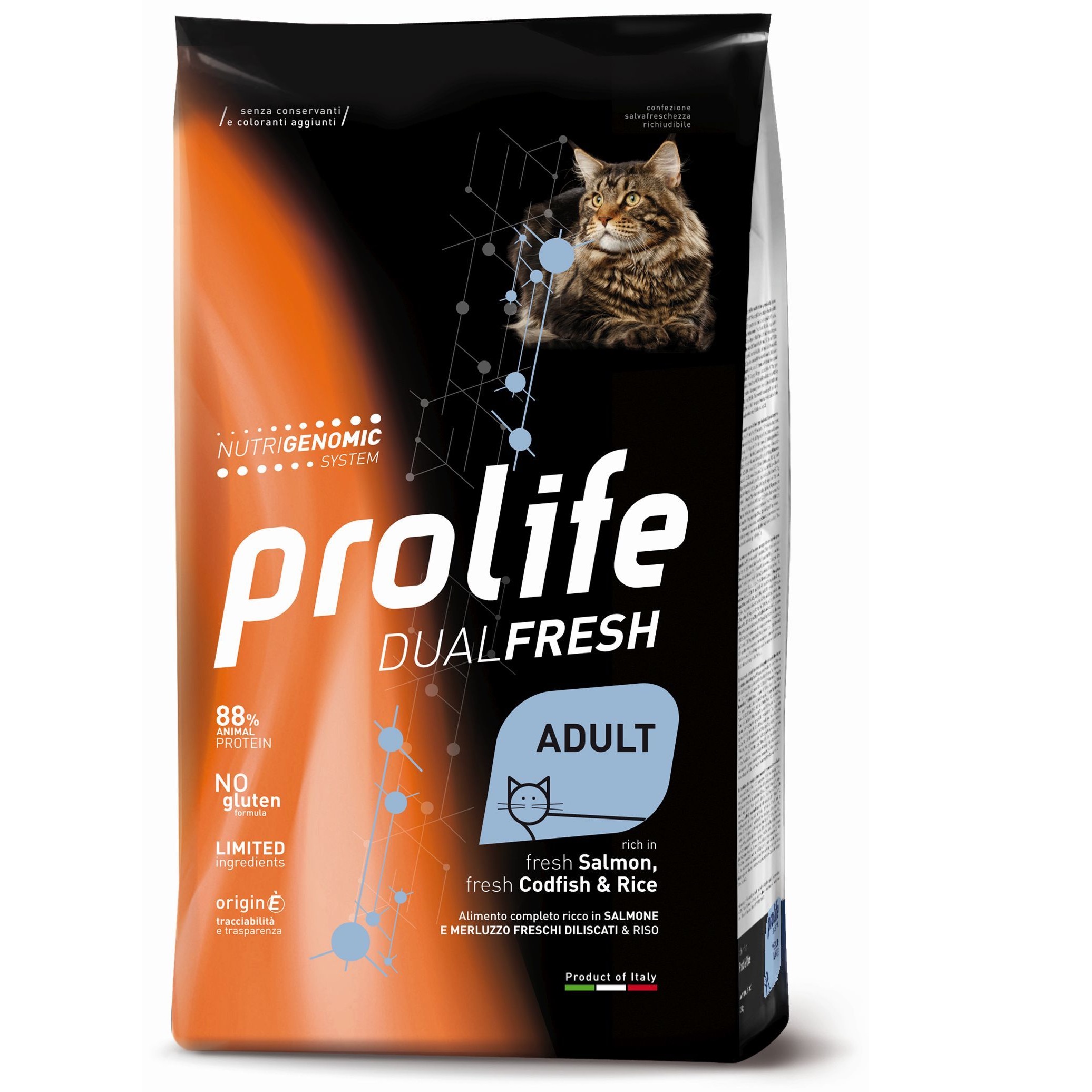 PROLIFE GATTO ADULT FISH SALMON / CODFIH E RICE 400G