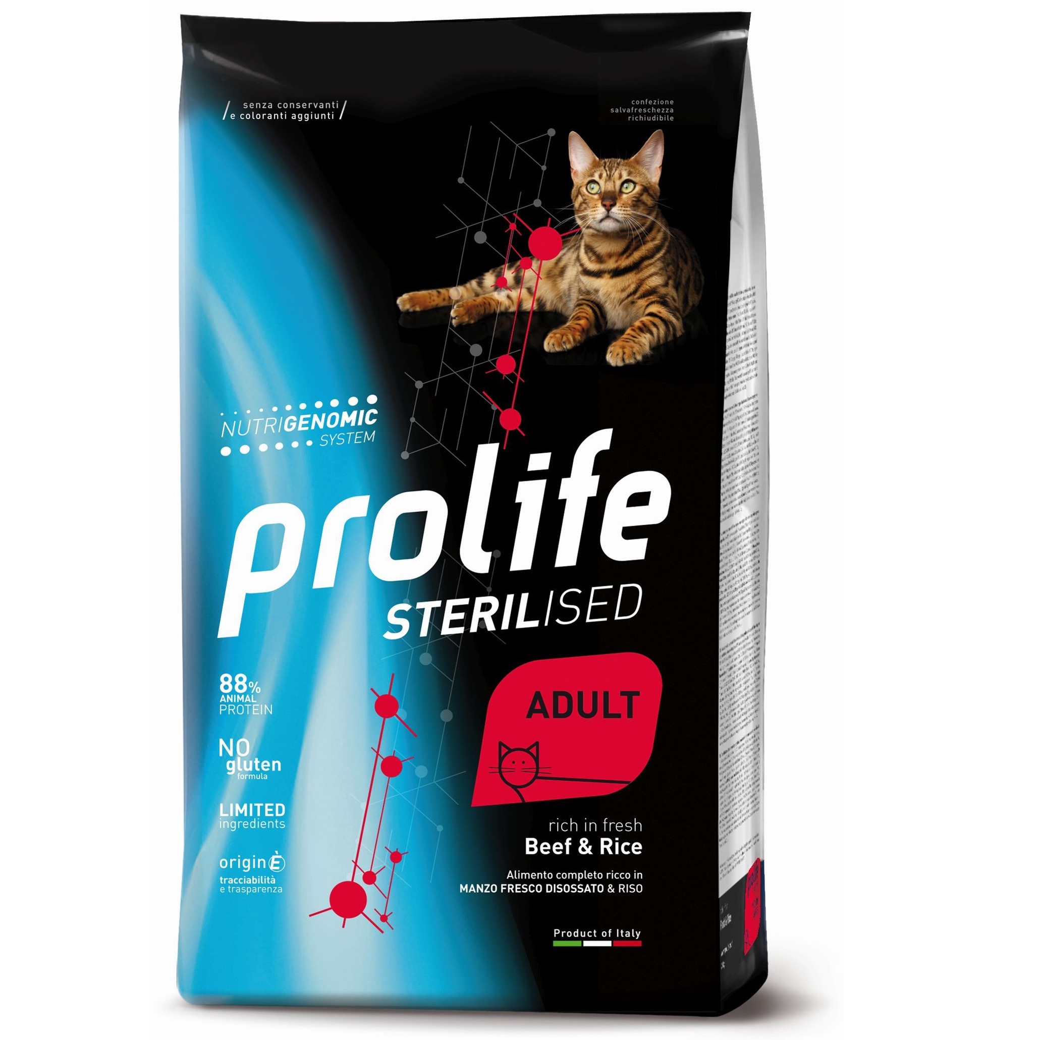 PROLIFE GATTO STERLIZZATO MANZO 1,5 KG