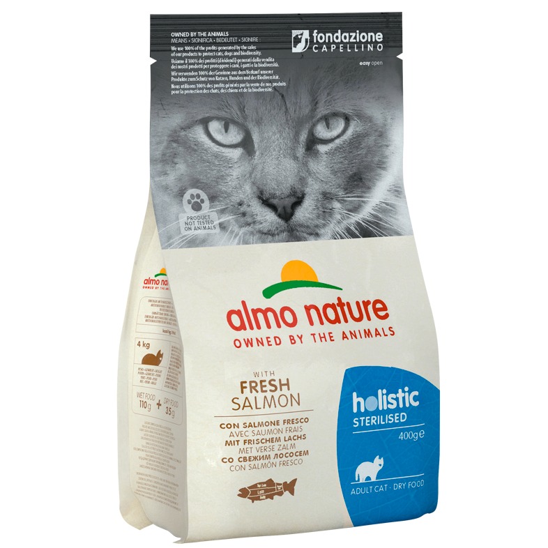 ALMO NATURE HOLISTIC STERILIZED CATS 2KG SALMONE E RISO