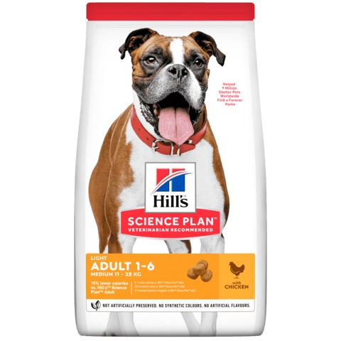 HILL S CANE ADULT LIGHT MED POLLO 2.5 KG