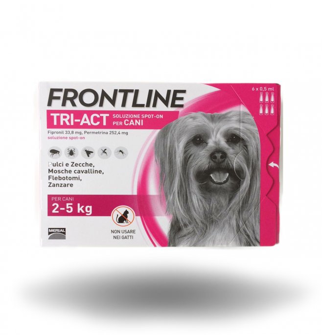FRONTLINE TRIACT 2-5 KG 6 PIPETTE