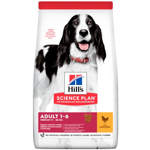 HILL S CANE ADULT MEDIUM POLLO 2.5KG