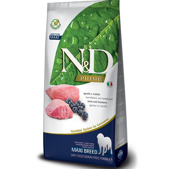 NED CANE GRAIN FREE MAXY ADL AGNELLO/MIRTILLO 12 KG