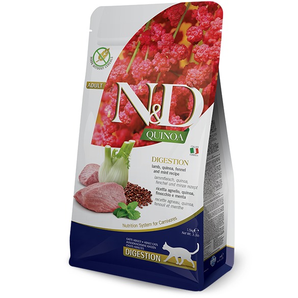 FARMINA  NED GATTO QUINOA DIGESTION AGNELLO 1.5KG