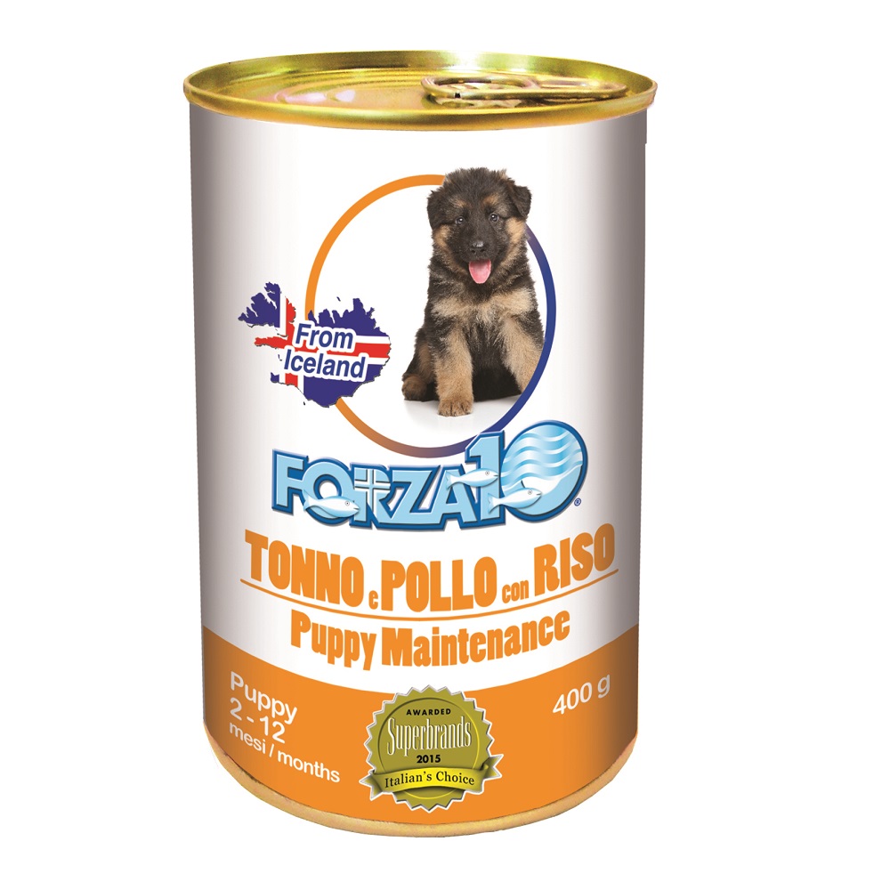 FORZA 10  CANE PUPPY MAINTENANCE TONNO/POL./RIS 400GR