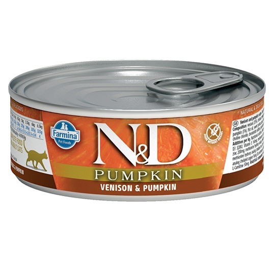 FARMINA NED PUMPKIN GATTO CERVO E ZUCCA 80 GR