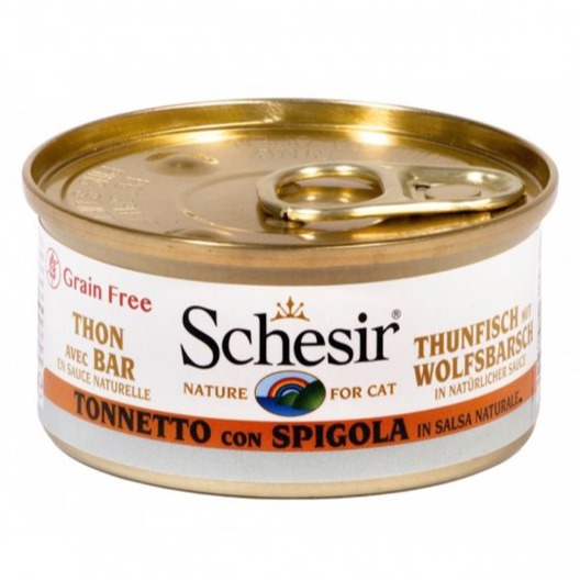 SCHESIR GATTO TONNO E SPIGOLA 70GR