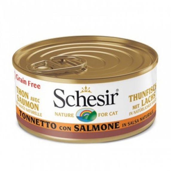 SCHESIR GATTO TONNO SALMONE 70GR