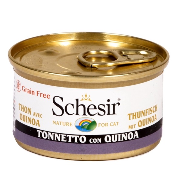 SCHESIR GATTO TONNO QUINOA 85GR