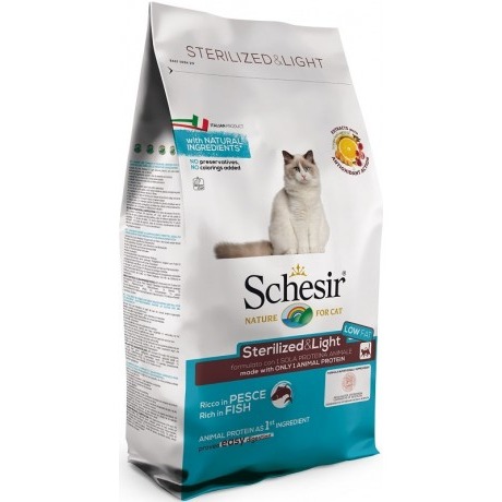 SCHESIR GATTO LIGHT STERILIZED FISH 1,5 KG