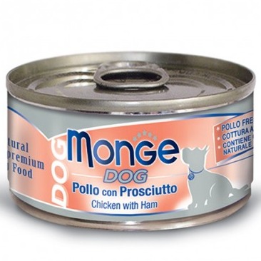 MONGE CANE NATURAL POLLO E PROSCIUTTO 95 GR
