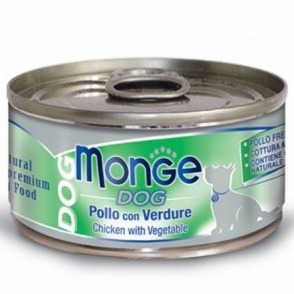 MONGE CANE NATURAL POLLO E VERDURE 95 GR