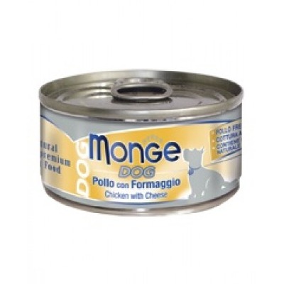 MONGE CANE NATURAL POLLO E FORMAGGIO 95 GR