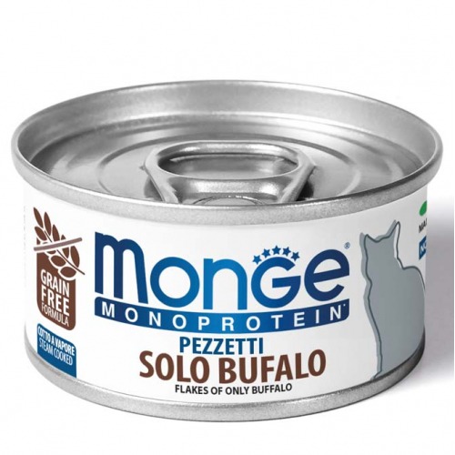 MONGE GATTO MONO SFILACCETTI BUFALO 80GR 