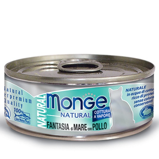 monge natural fantasia di mare con pollo 80g