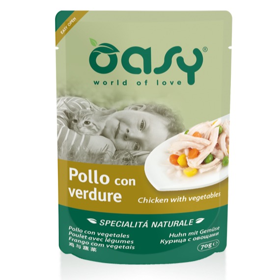 OASY POLLO CON VERDURE 70 G SPEC NATURALE