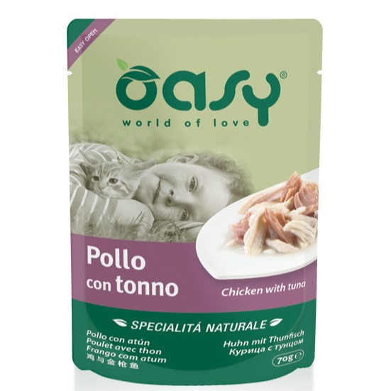 OASY POLLO CON TONNO 70 G SPEC NATURALE 