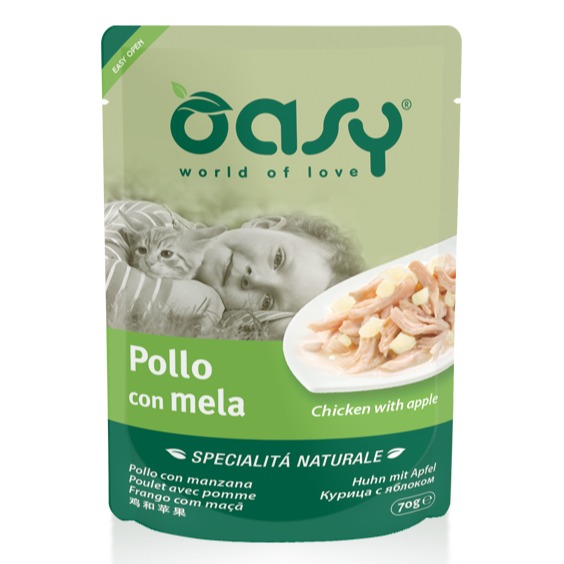 OASY POLLO CON MELA 70 G SPEC NATURALE