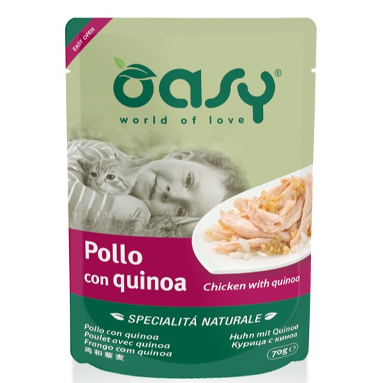 OASY POLLO CON QUINOA 70 G SPEC NATURALE