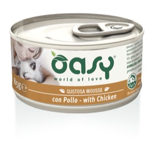 Oasy Wet Cat   MOUSSE con POLLO Lattina 85 gr