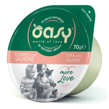 OASY GATTO TONNO CN SALMONE  70 GR