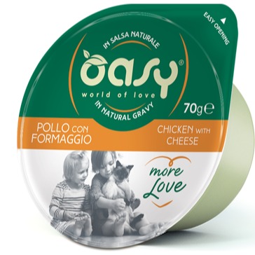 OASY GATTO POLLO CON FORMAGGIO 70 GR