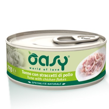 OASY WET CAT NATURALI STRACCETTI POLLO CON TONNO 150 GR