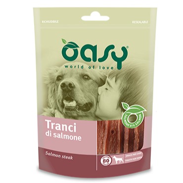 OASY SNACK TRANCI DI SALMONE 80GR