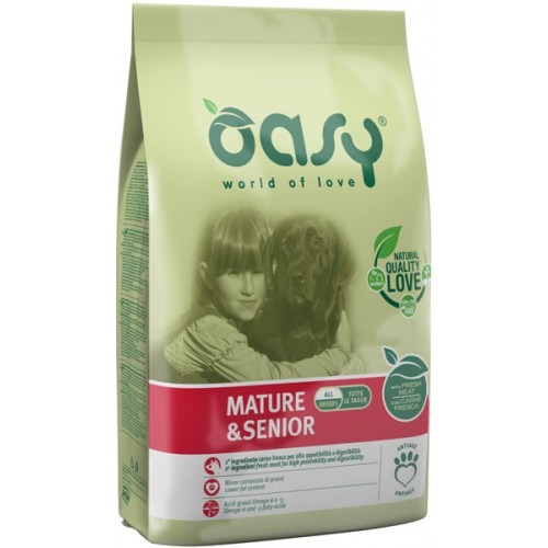 Oasy Dry Dog   MATURE E SENIOR 12 Kg