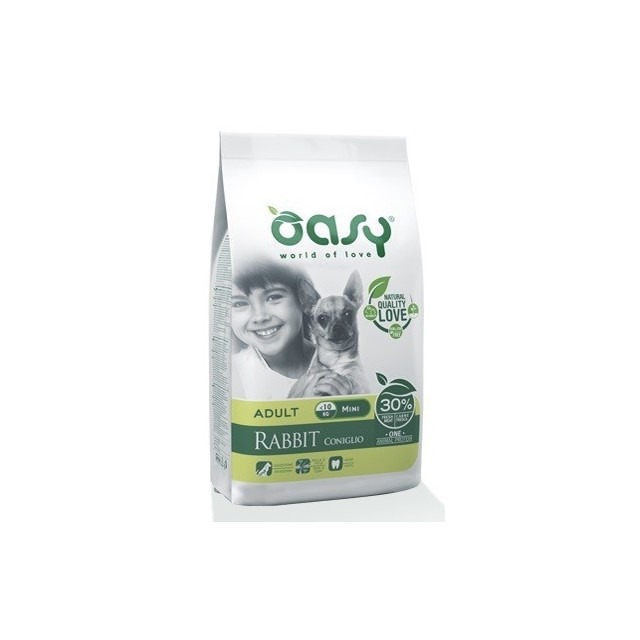 Oasy Dry Dog ONE   ADULT MINI CONIGLIO 2,5 Kg