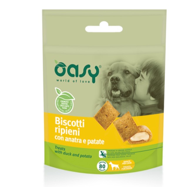 OASY BISCOTTI ANATRA E PATATE 80 GR