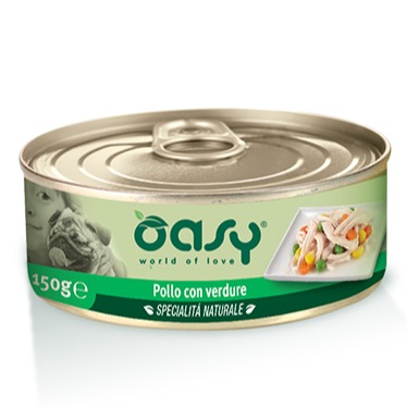 Oasy Wet Dog   POLLO CON VERDURE Lattina 150 gr