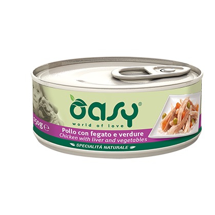 OASY CANE POLLO FEGATO E VERDURE 150 GR