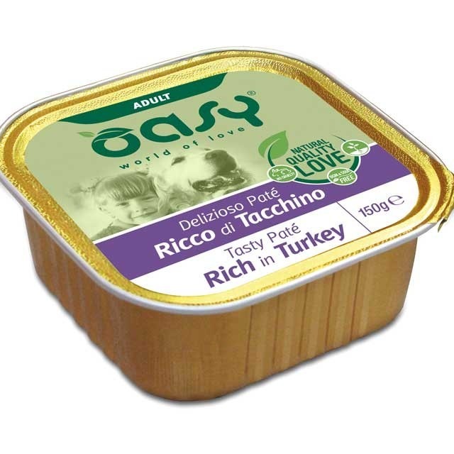 OASY WET DOG DELIZIOSO PATE  TACCHINO 150GR