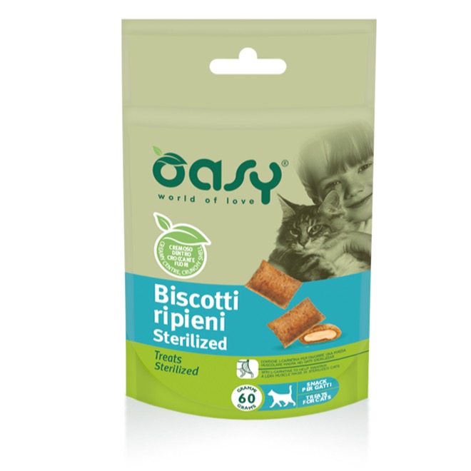 OASY BISCOTTI RIPIENI STERILIZED 60 GR