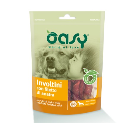 OASY INVOLTINI CON FILETTO DI ANATRA 100 GR