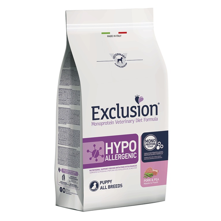 EXCLUSION CANE DIET PUPPY HYPO PORK AND PEA SMALL 2 KG