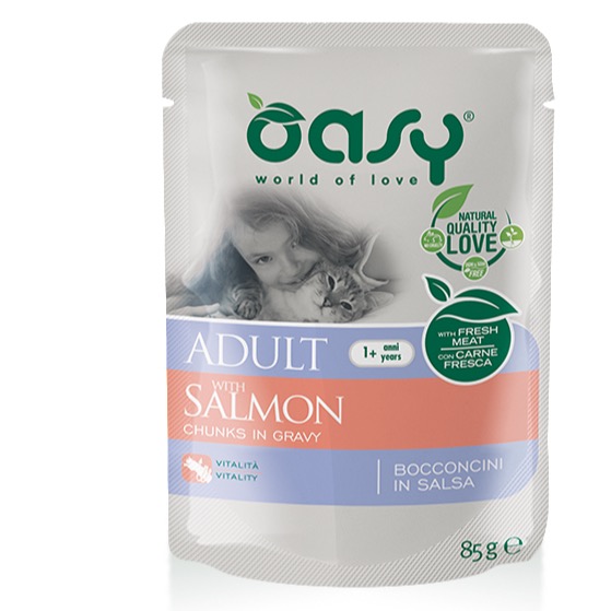 OASY ADULT SALMON 85GR