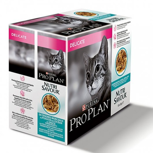 PURINA PROPLAN MULTIPACK GATTO DELICATE 10 X 85 GR