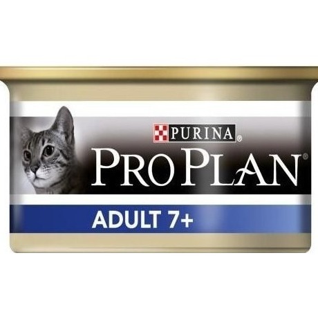 PRO PLAN CAT ADULT 7   MOUSSE CON TONNO 85 GR