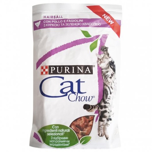 PURINA CATCHOW HAIRBALL POLLO E FAGIOLINI 85 GR